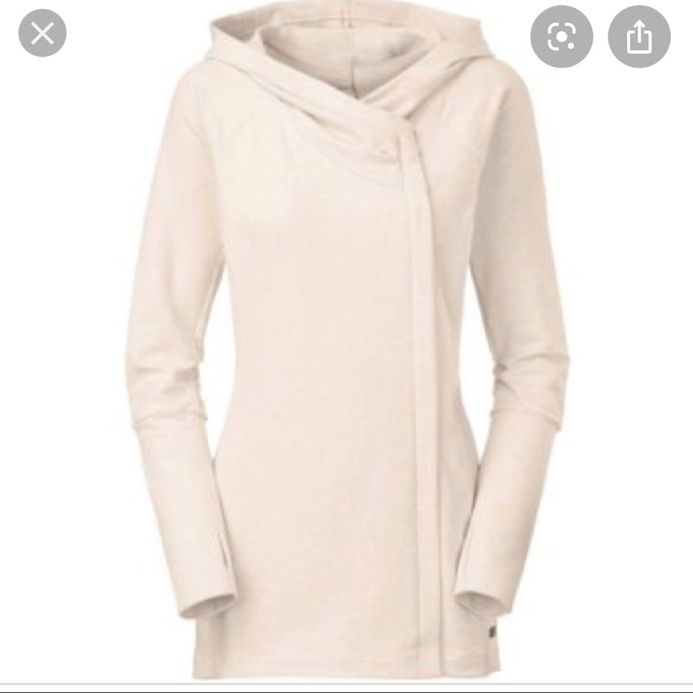 The North Face long zip up sweater